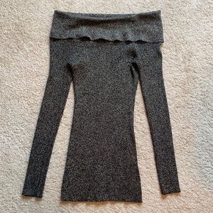 Candie’s off the shoulder sweater